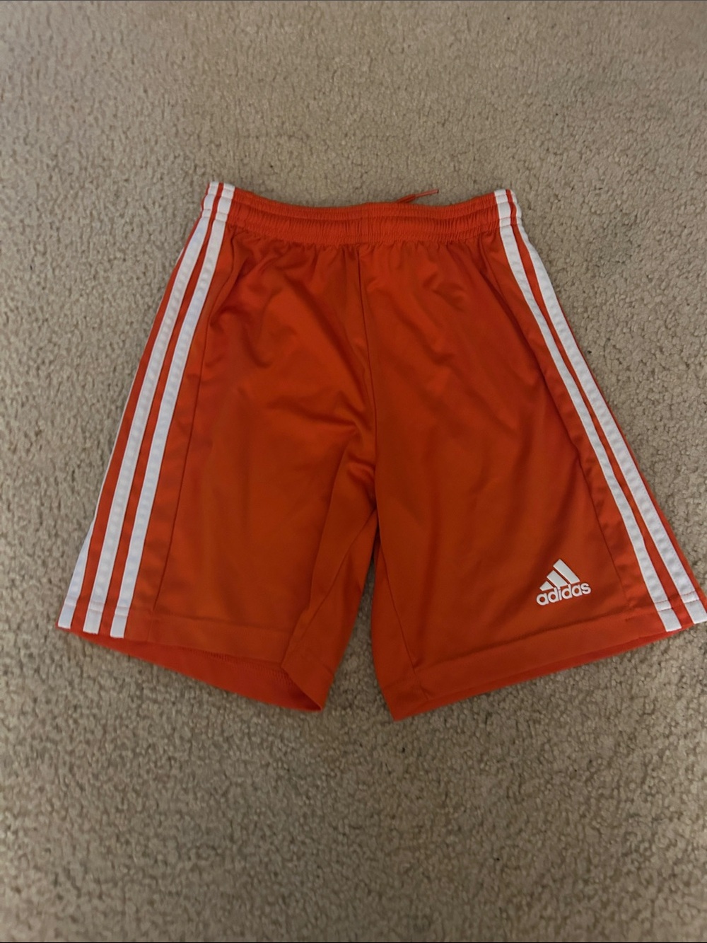 adidas youth Orange Athletic Shorts
